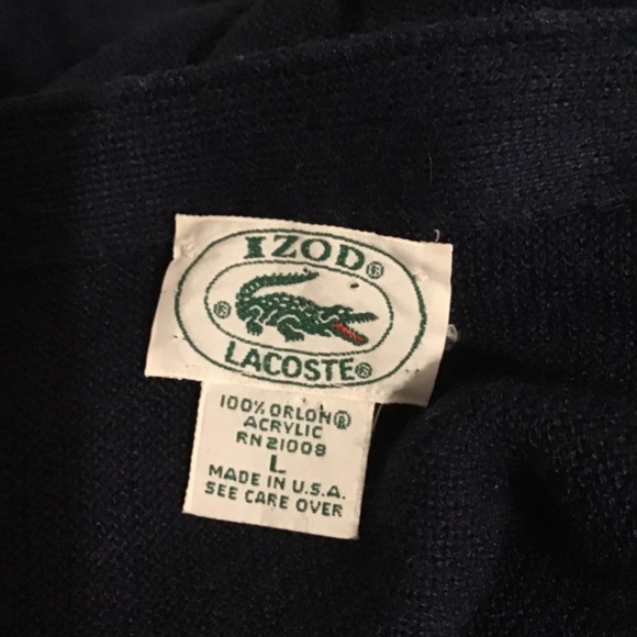 🔥Vintage Lacoste, great cond, exceptional, navy blue, large, a must, buy now🔥 - Picture 7 of 9